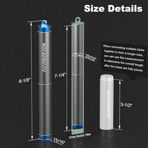 Image of Blue TIG Tungsten Holder-Handy Protective Storage Tube for WL20 Welding Tungsten Electrodes
