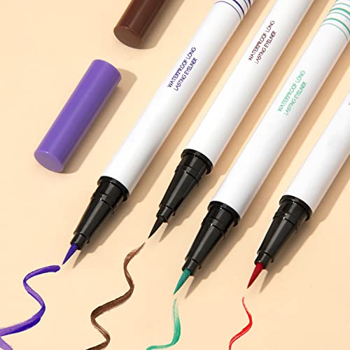 Outfmvch Olive Eyeliner Color Liquid Eyeliner Color Eyeliner Neon Eyeliner Makeup Smudges Smooth Eyeliner 24Ml Hard Candy Life Eyeliner #TOP1