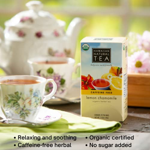 Caffeine-Free Herbal Tea Medley | Hibiscus Bliss, Lemon Chamomile, Nanea - 60 Tea Bags #TOP2