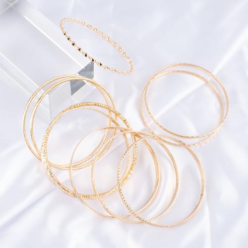 AYNKH 10 szt. bransoletka dla kobiet, indyjski zestaw bransoletek, bransoletka boho, vintage, regulowane bransoletki do układania w stos, biżuteria na ramię dla kobiet, wesele, przyjęcie, Stal