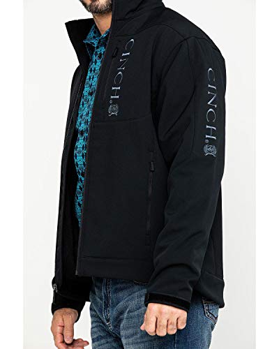 Cinch Men's Bonded Softshell Jacket, Black, Medium #TOP3