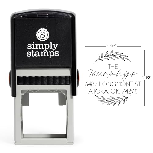 Custom Round Return Address Stamp (Self-Inking)