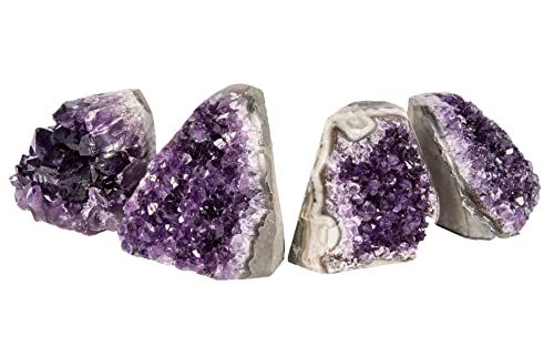 Crocon Amethyst Cluster Powerful Deep Purple Crystals (0.9 Lb To 1.3 Lb) Raw Rock Geode Healing Meditation Reiki Large Clusters Gemstone Perfect For Spiritual Polished Quartz Gift Home Decor, #TOP1