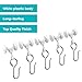Room/Dividers/Now Curtain Track Hooks 20 Pack - Durable Ceiling Track Roller Hooks for Curtains - Smooth Glider Curtain Tracks Rollers for Dividers or Closet Use - White Plastic and Steel Construction