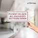 Please Deliver Packages to Front Door Sign, 12