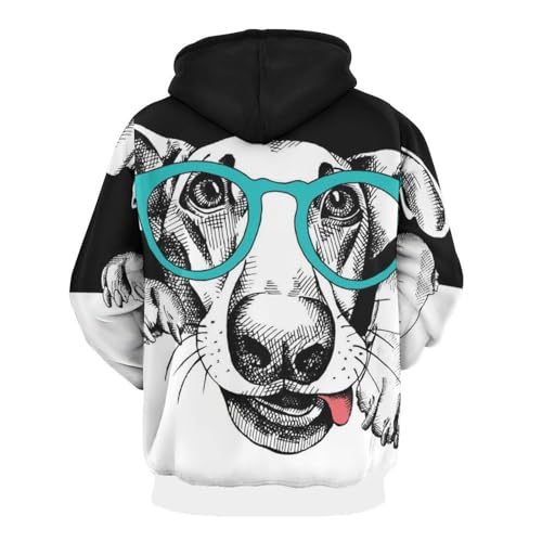 Sweatshirt pull blanc UMENG à manches longues avec capuche protectrice taille S - 3