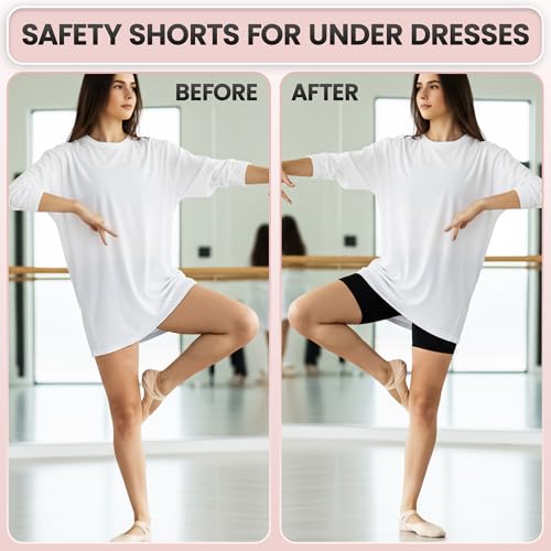 Emprella 3 Pack Slip Shorts for Women Under Dress Cotton Womens Biker Bike Short Pack Anti Chafing4