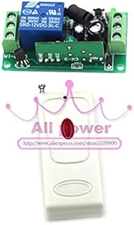 12V1CH RF Wireless Remote Control Switch System 1receivers & 1 Transmitter independently Toggle/Momentary/Latched Adjustable