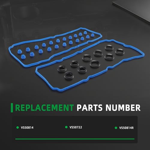 Image of Valve Cover Gasket Set VS50814R for Ford Edge Explorer F-150 Flex Mustang Transit 150 /250 /350 Taurus, for Lincoln Continental MKS /MKZ, 11-20, for Mobility Ventures MV-1 15-17