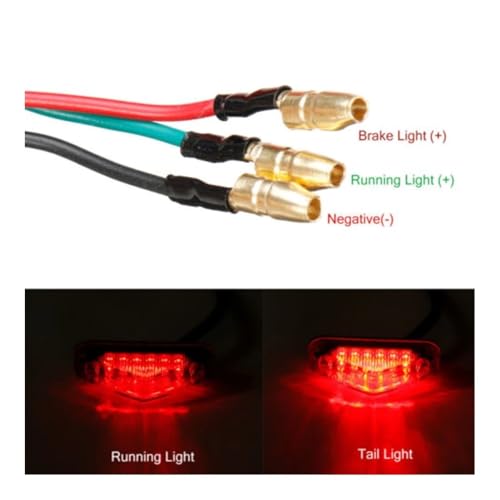 Feu de freinage moto à 12 LED de rechange pour garde-boue arrière - 5