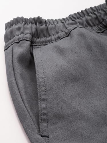 Image of The Indian Garage Co Men Slim Fit Solid Mid-Rise Stretchable Chino Joggers