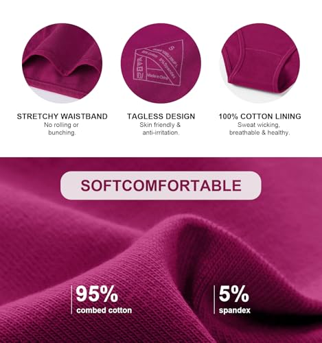 Image of coskefy Womens Underwear Cotton Hipster Panties Soft Stretch Ladies Cheeky Bikini Briefs 4 Pack