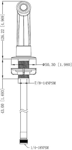 Miniatura 2 de Design House 547794 Pulverizador lateral, acabado en níquel satinado