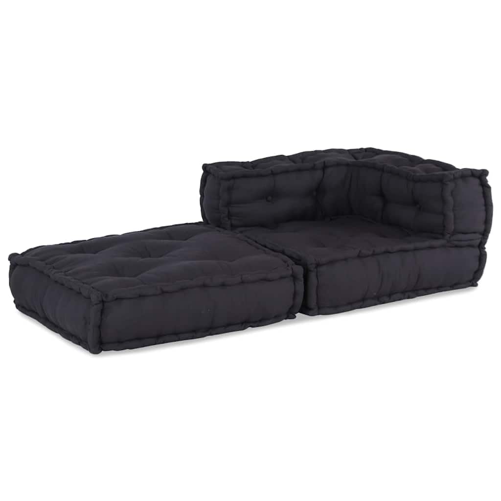 Sofá modular de suelo antracita, 70 x 70 x 54 cm, sillón de