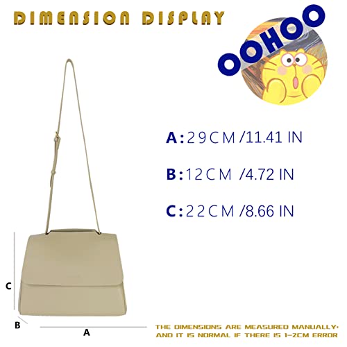Oohoo Crossbody Purses Handbags For Women Classic Shoulder Bags Top Handle Satchel Casual Bags With Adjustable Shoulder Strap #TOP6