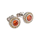 New 2026 1Pair Germanium Ions Rejuvenating Tourmaline Stud Garnet Infrared Lymphvity Earrings For Women Lymphatic Magniticotherapy Jewelry Fashion Accessories Creative Gift