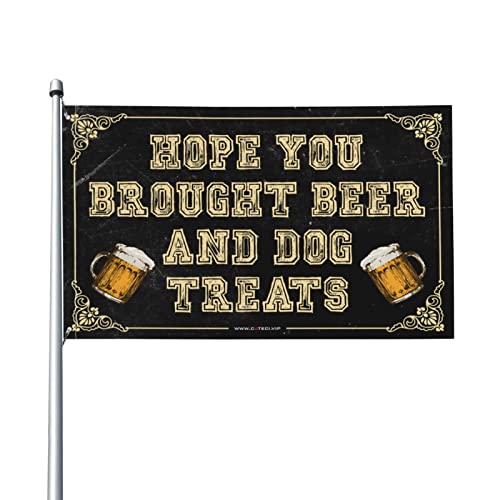 Drapeaux drôles de dortoir Hope You Brought Beer 152x244 cm