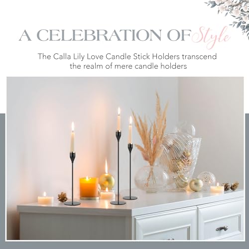 Calla Lily Love 1234 Candle Holder, Modern Metal Taper Candle Holders thumb #5