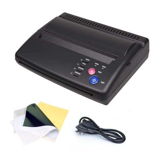 Papier transfert et machine thermique Dragonhawk pour reproduire des stencils de tatouage nets