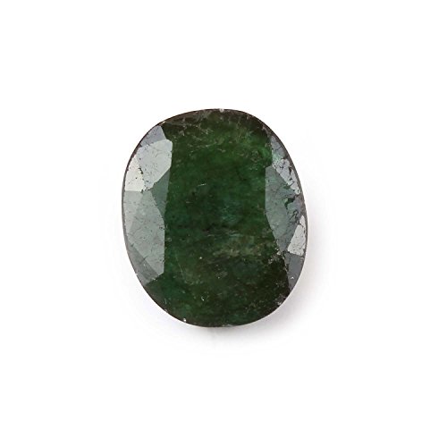 Émeraude naturelle de Zambie 4.32 ct ovale 11x9.5mm pour création joaillerie