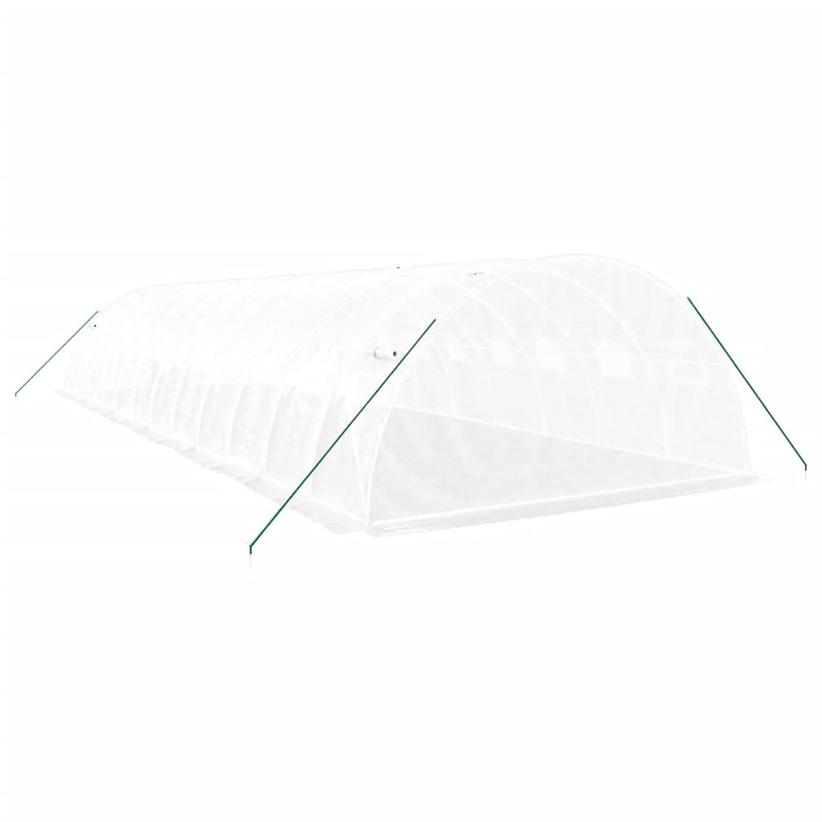 ShGaxin Szklarnia z białą stalową ramą 48 m² 12 x 4 x 2 m, szklarnia ogrodowa, szklarnia ogrodowa, szklarnia ogrodnicza, szklarnia ogrodnicza-3188076