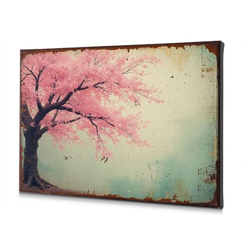 Toile arbre en fleurs roses DRPZ pour transformer votre salle de bain en spa