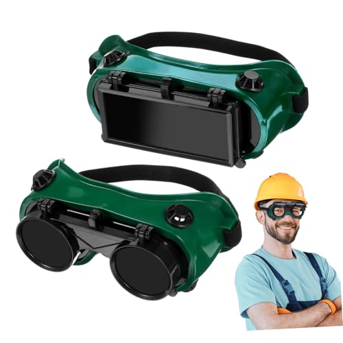 POPETPOP 2pièces Lunettes De Soudage Relevables Protection Sécurité Yeux Soudeur Verres Rabattables Pour Utilisation Soudeur
