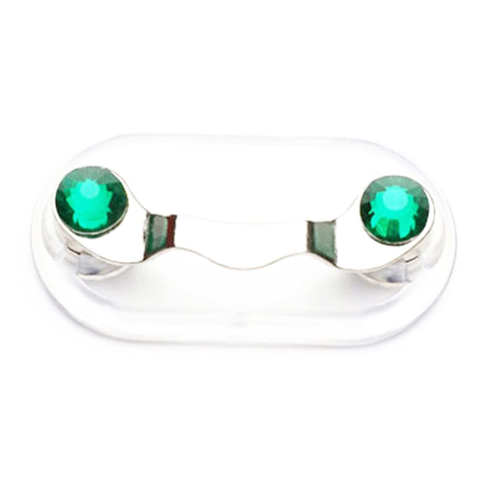 SagaSave 4-Pack Magnetic Glasses Holders - 12 Colors, Stainless Steel, ID Badge Clip