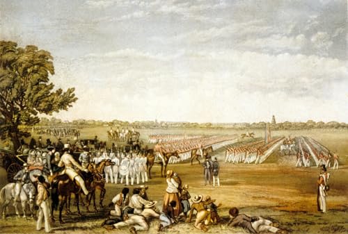 Défilé militaire à la Barbade affiche d'art decorative sur toile