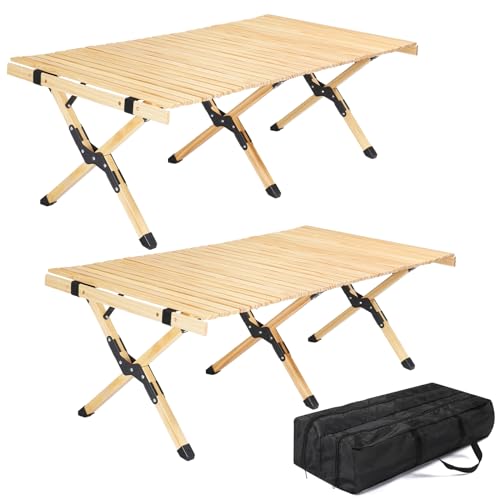 VINGLI 4ft Folding Picnic Table 2 Pack