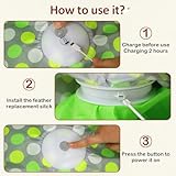 Sofolor Interactive Cat Toy, Automatic Cat Toys for Indoor Cats, Hide and Seek Cat Toy with Motion Activated, Moving Feather, Chirping, USB Rechargeable - Image 6