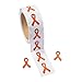 500 Orange Awareness Ribbon Stickers (1 Roll) KIDNEY, LEUKEMIA, MULTIPLE SCLEROSIS