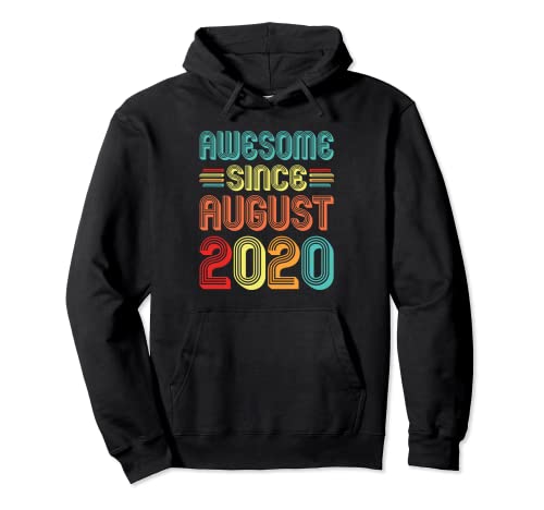 Awesome Since August 2020 2nd Birthday Vintage 2 Years Old Sudadera con Capucha