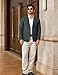 Vssjavun Mens Sport Coats 2 Button Fashion Blazer Jacket Wedding Dress Suit Party Suit Blazer DarkNavy L