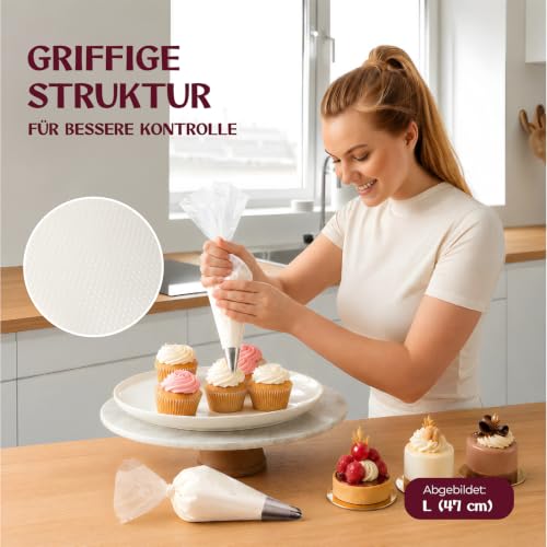 Profi Spritzbeutel 100 Stück - Einweg Spritzbeutel, 40 cm, extra reißfest – Ansicht 6