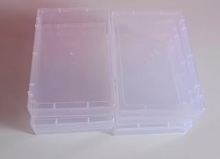 Generic Transparent Commercial Storage Box - 24 x 14 x 3.5 cm (4 pcs)