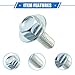VekAuto Timing Belt Cover Bolts Kit Compatible for Subaru Baja 2003-2006 2.5L H4 2.5L H4 Turbo, Durable Metal Silver Tone