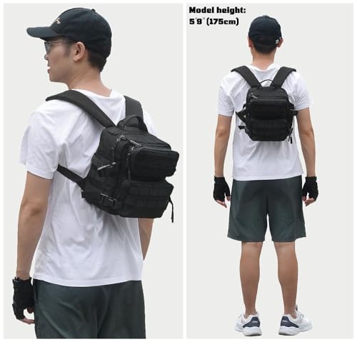 FLWVOG 9L Mini Backpack for Men and Women, Small Backpack for Gym Hiking Travel Sports Running (Blue) by FLWVOG - Used condition - Image 2