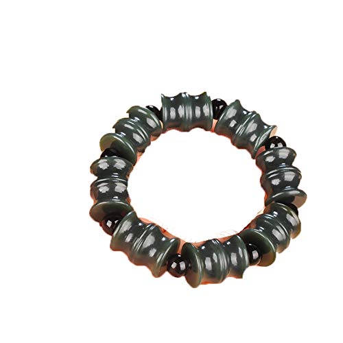 Jade de Hetian naturel en perles de tour de qualité supérieure fine