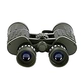 Lente Coatting: FMC CESULIS High Definition Telescopio 8X42 Alta Definición Impermeable óptico Binocular Larga Distancia pupila con Prisma de Vidrio de Color Verde Oliva Punto bajo Nivel de visión Nocturna,
