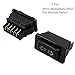 Unlorspy 2Pcs 5 Pin Car Power Window Switch 12V 20A 5 Pin Momentary DPDT Rocker Window Lift Switch (Built-in Blue Indicator Light)