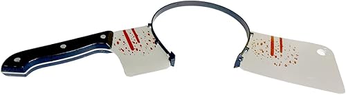 Miniatura 5 de Cooplay Disfraces de terror para Halloween, accesorios para el cabello y bandas para el cabello a través de la cabeza, hacha decapitada, juguetes de