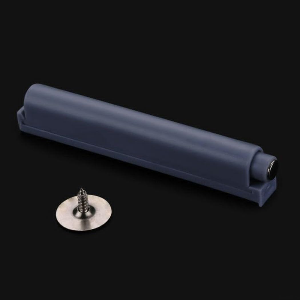 Push to Open Damper Buffer Cabinet Drawer Furniture Hinges, Close Door Catch Latch with Wear-Resisting Rubber Gasket, 10 pcs Set