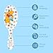 Wet Brush Winnie The Pooh Original Detangler Hair Brush, Soft, Flexible Bristles Gently Detangle All Hair Types, Works on Wet or Dry Strands, Ergonomic Handle, Reduces Breakage, Hunny Pooh