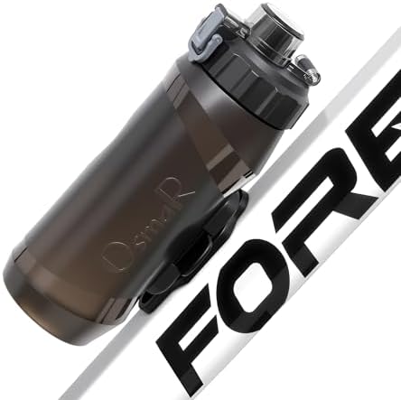 OsmaR Magnetic Sports Water Bottle with Bicycle Bottle Cages with...