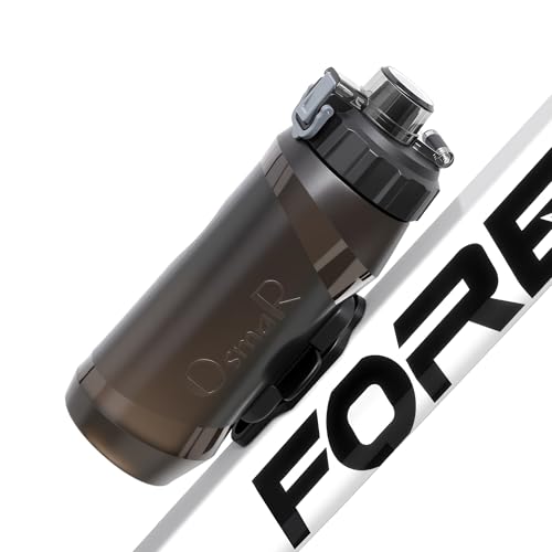OsmaR Gourde Magnétique Sport 600ml avec Support Vélo Système Libération Rapide