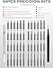 Mini Electric Screwdriver Set, 52 in 1 Precision Electric Screwdriver Cordless with 48 Magnetic Bits, Power Screwdriver Repair Tool Kit with Tweezers and Pry Bar, for Laptop Phone Electronics Repair