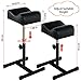 QUEESALN Pedicure Manicure Footrest Adjustable Height Stand Beauty SPA Salon Nail Care Black