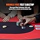 VEVOR Casino Pokertisch Klappbare Tischbeine 2290 x 1220 x 800 mm (L x B x H), Faltbarer Pokertisch, Schwarz & Rot Pokerauflage Klapptisch für 10 Spieler, Pokertisch mit Staubschutzhülle Tragbar