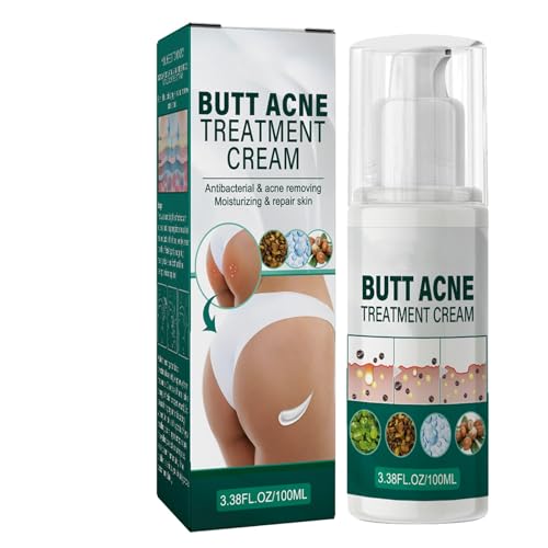 Crema para Eliminar el acné en los Glúteos,Crema de Acné de Cadera,Tratamiento de Limpieza de Granos de Glúteos,Crema para Eliminar Espinillas en los Glúteos,Crema para Eliminar el Acné en la Cadera